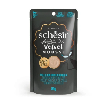 پوچ گربه شسیر مدل افتر دارک طعم مرغ و تخم بلدرچین 80 گرمی