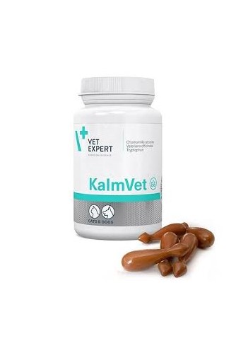 مکمل آرامبخش سگ و گربه VetExpert KalmVet بسته ۶۰ عددی