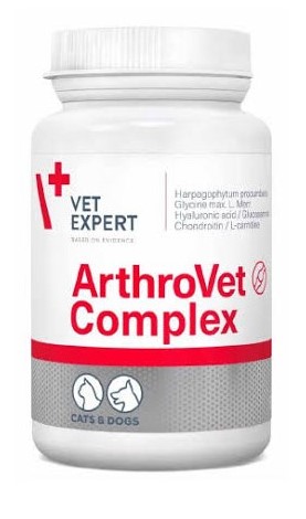 مکمل مفاصل سگ و گربه وت اکسپرت مدل Arthrovet Complex مناسب نژاد کوچک وزن ۶۰ گرم